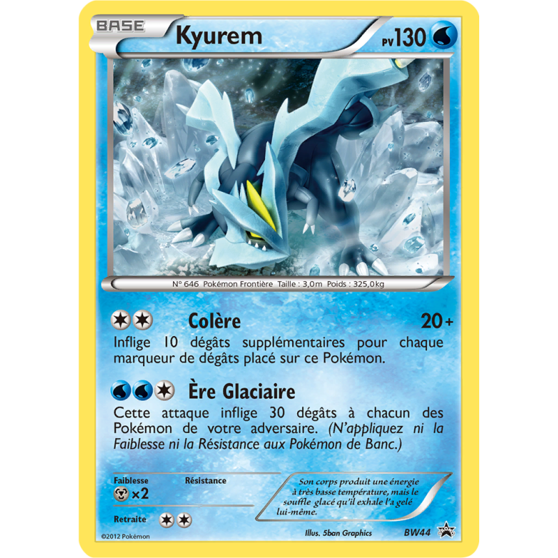 Carte Pokémon Kyurem BW44 Promo BW