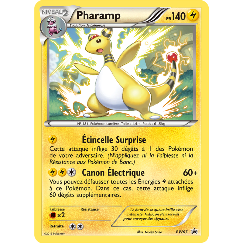 Carte Pokémon Pharamp BW67 Promo BW
