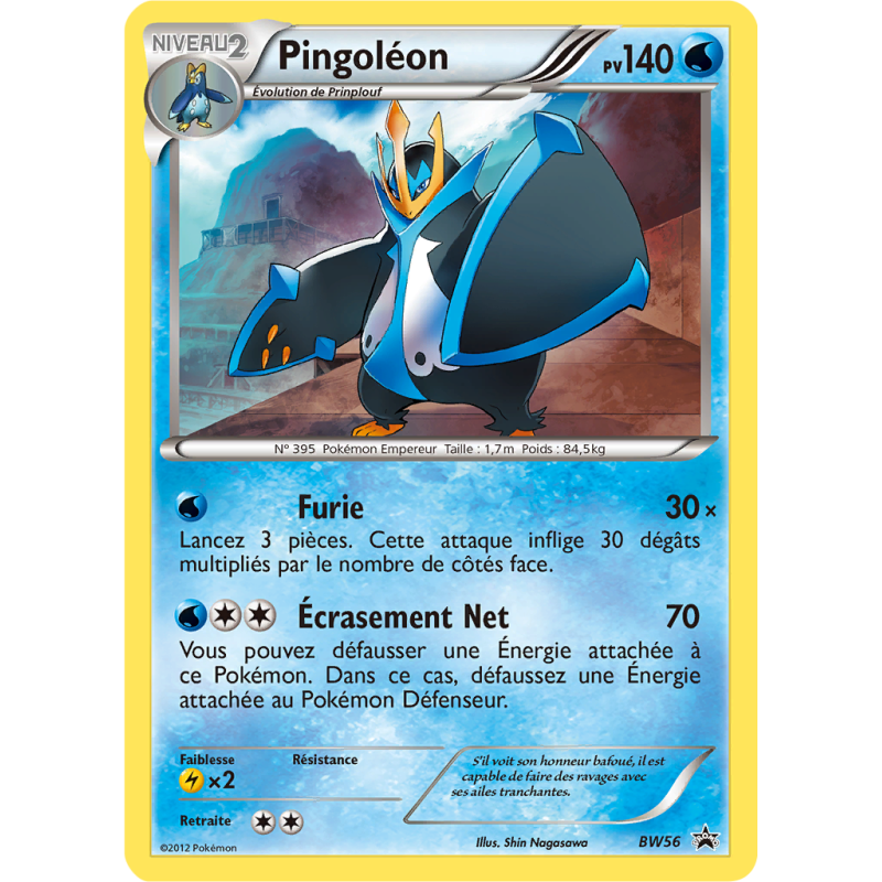Carte Pokémon Pingoléon BW56 Promo BW