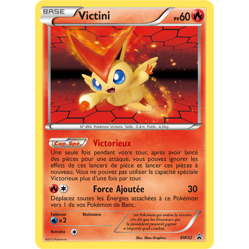Carte Pokémon Victini BW32 Promo BW