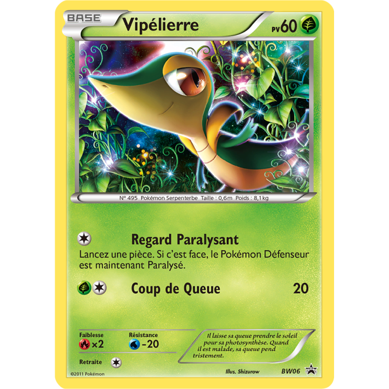 Carte Pokémon Vipélierre BW06 Promo BW