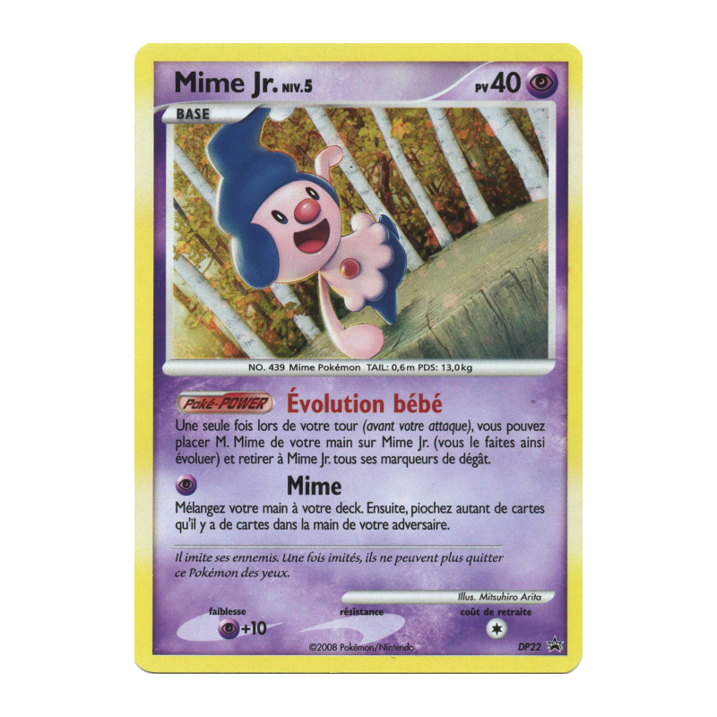 Carte Pokémon Mime Jr. DP22 Promo DP