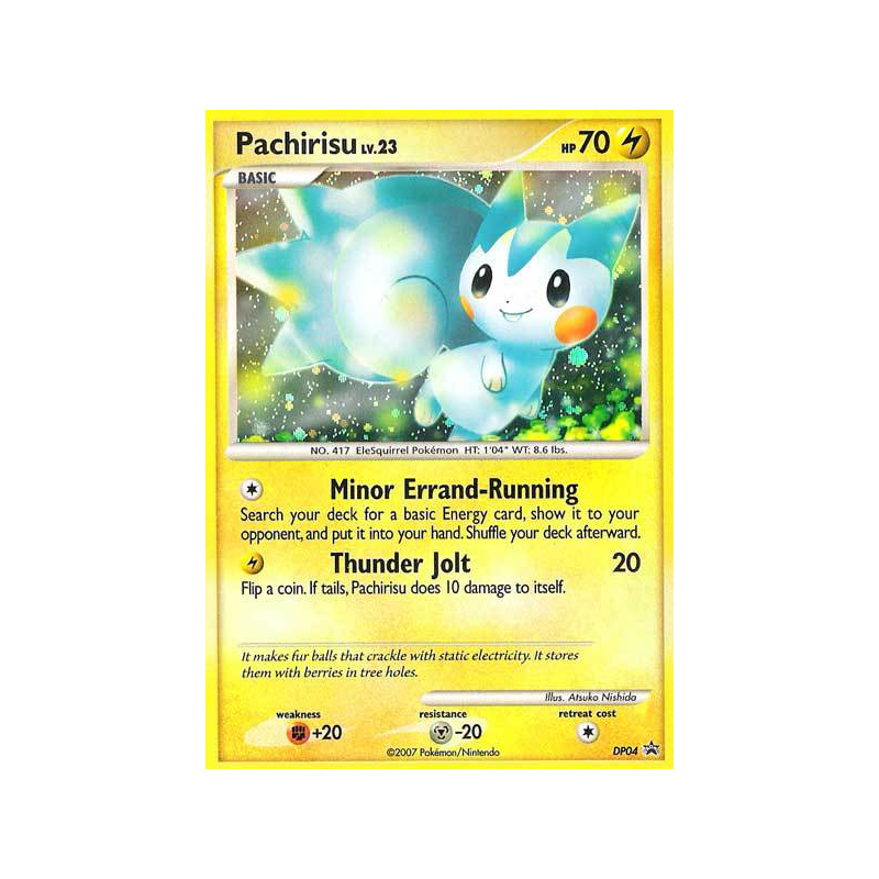 Carte Pokémon Pachirisu DP04 Promo DP