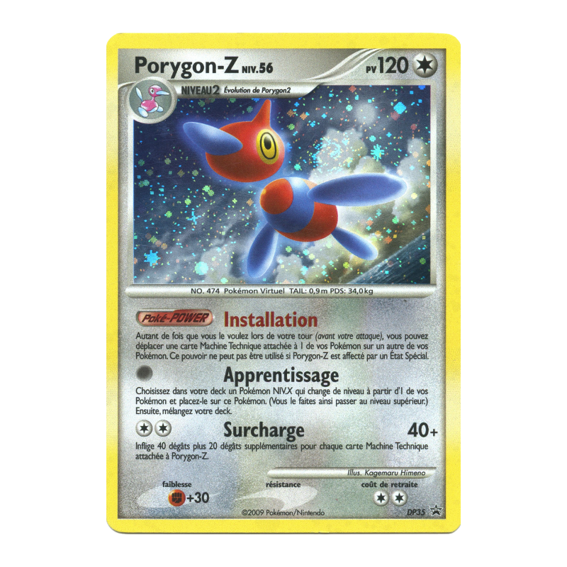Carte Pokémon Porygon-Z DP35 Promo DP