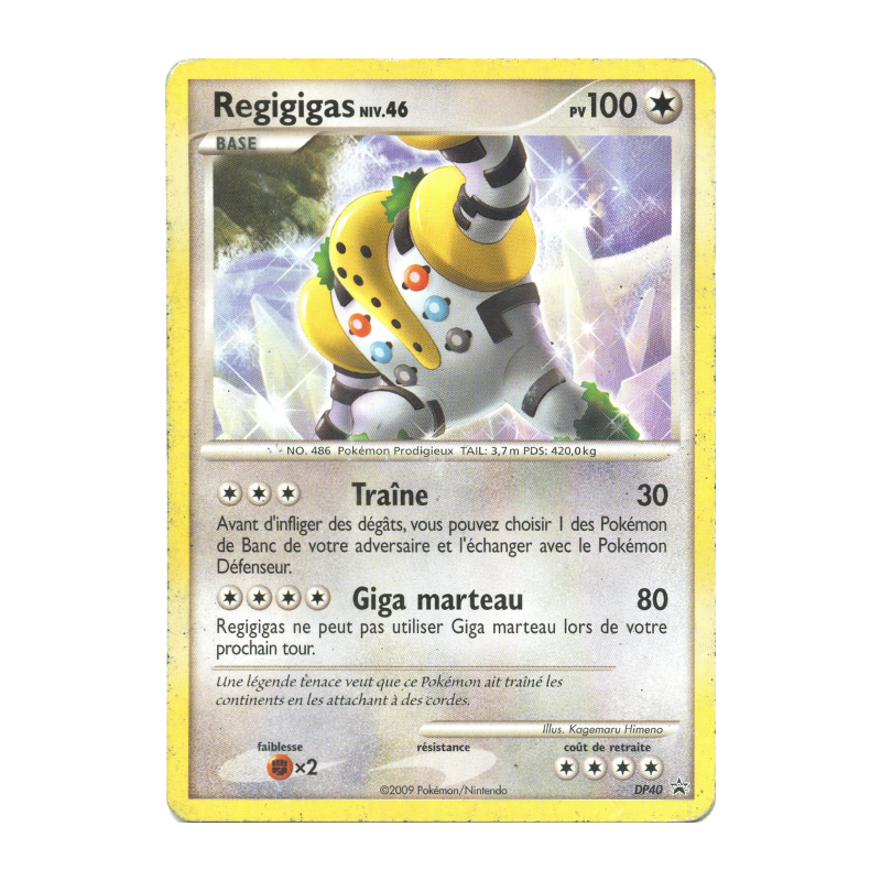 Carte Pokémon Regigigas DP40 Promo DP
