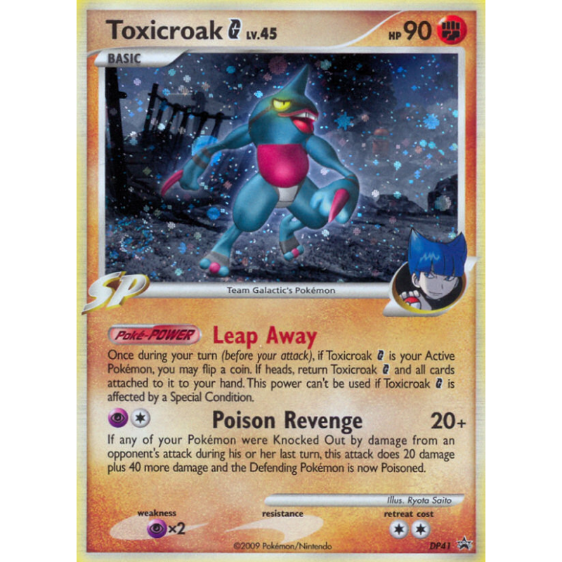 Carte Pokémon Toxicroak G DP41 Promo DP