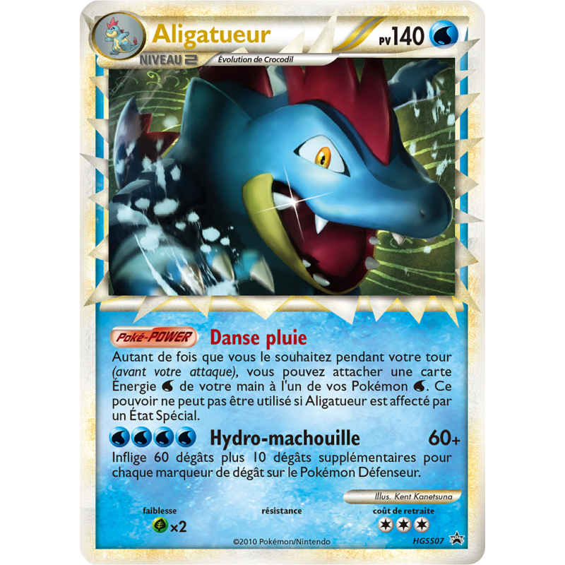 Carte Pokémon Aligatueur HGSS07 Promo HGSS