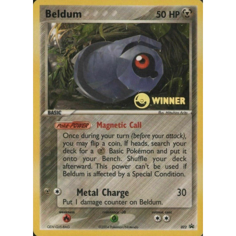 Carte Pokémon Beldum 22 Promo Nintendo