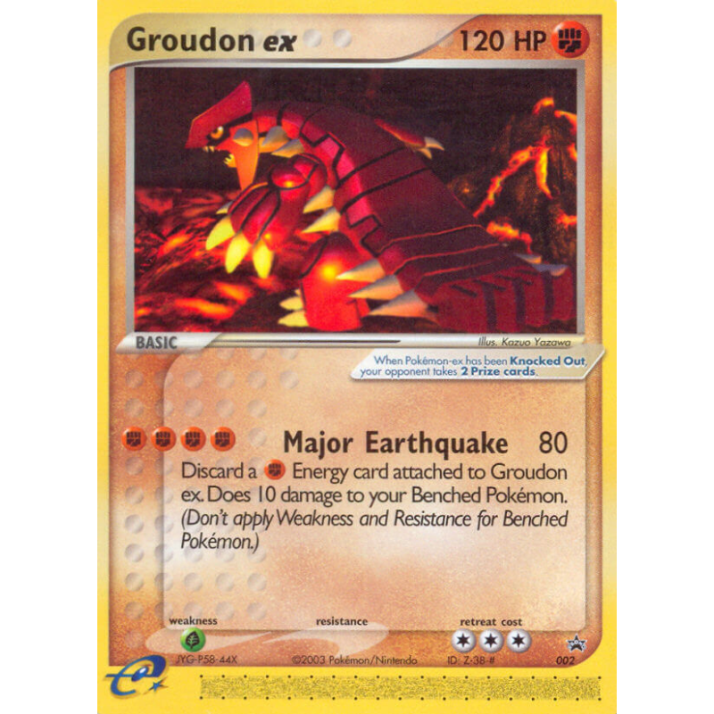 Carte Pokémon Groudon ex 2 Promo Nintendo