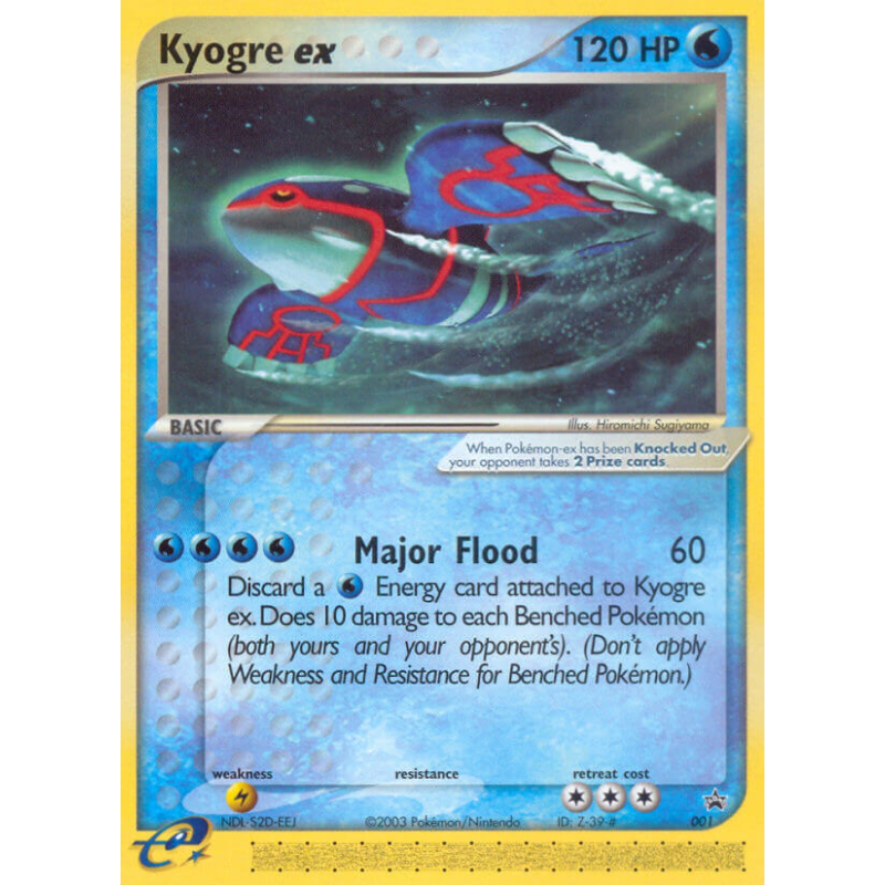 Carte Pokémon Kyogre ex 1 Promo Nintendo