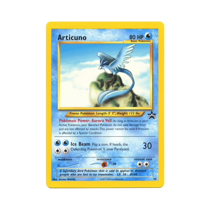 Carte Pokémon Articuno 48 Promo Wizards