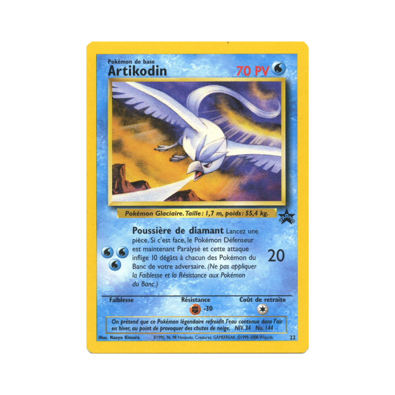 Carte Pokémon Artikodin 22 Promo Wizards