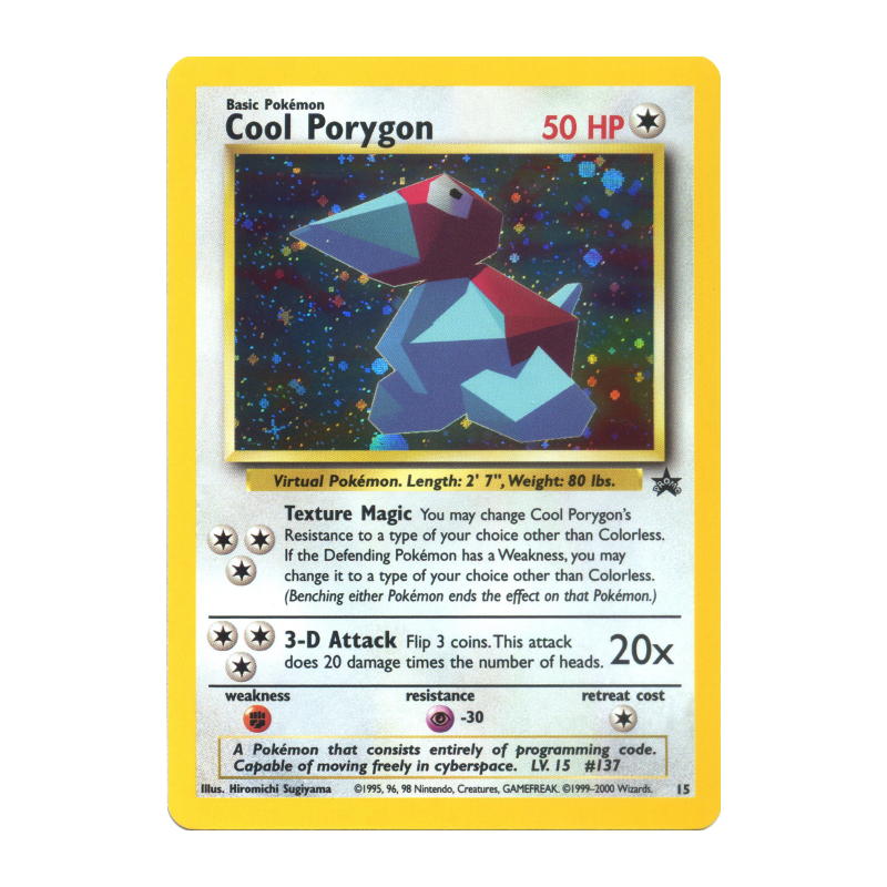 Carte Pokémon Cool Porygon 15 Promo Wizards