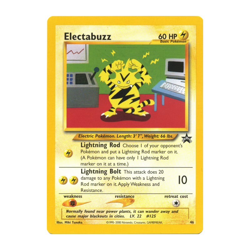 Carte Pokémon Electabuzz 46 Promo Wizards