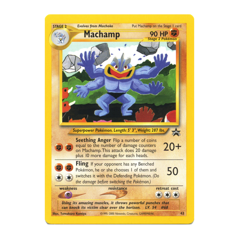 Carte Pokémon Machamp 43 Promo Wizards