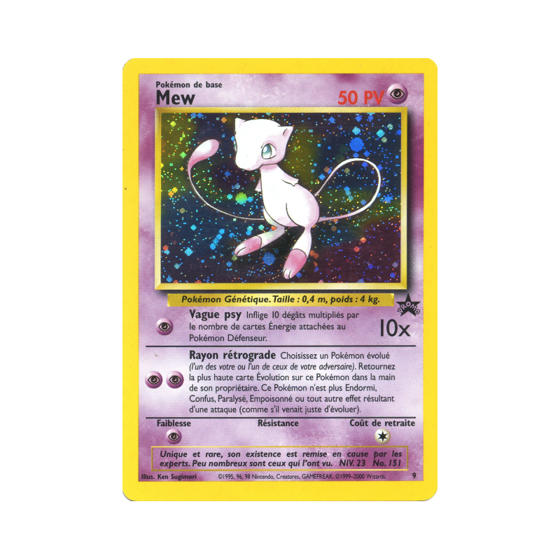 Carte Pokémon Mew 9 Promo Wizards