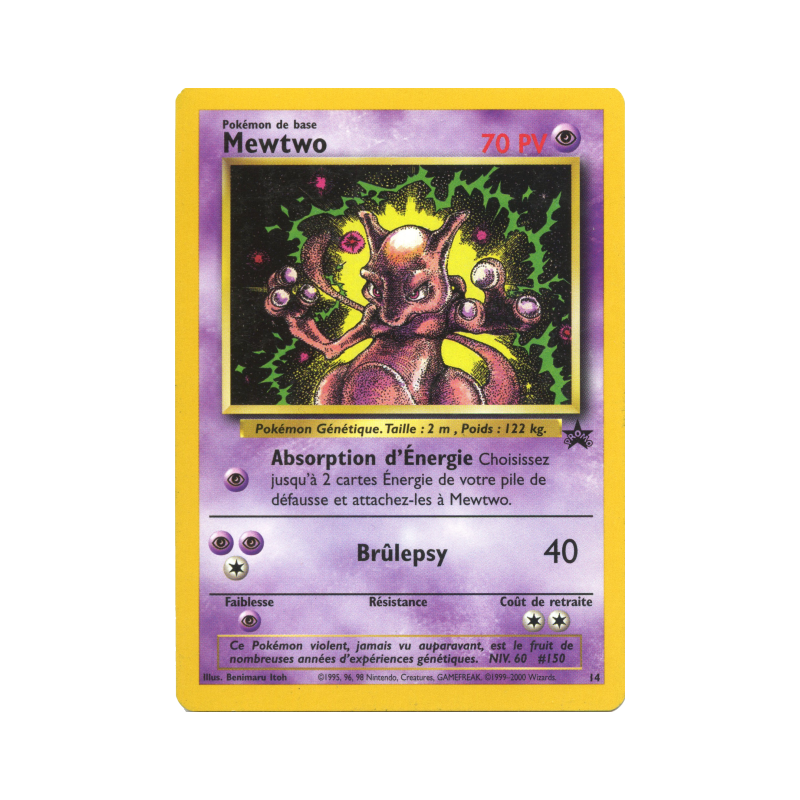 Carte Pokémon Mewtwo 14 Promo Wizards