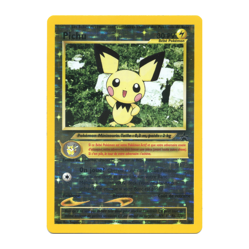 Carte Pokémon Pichu 35 Promo Wizards