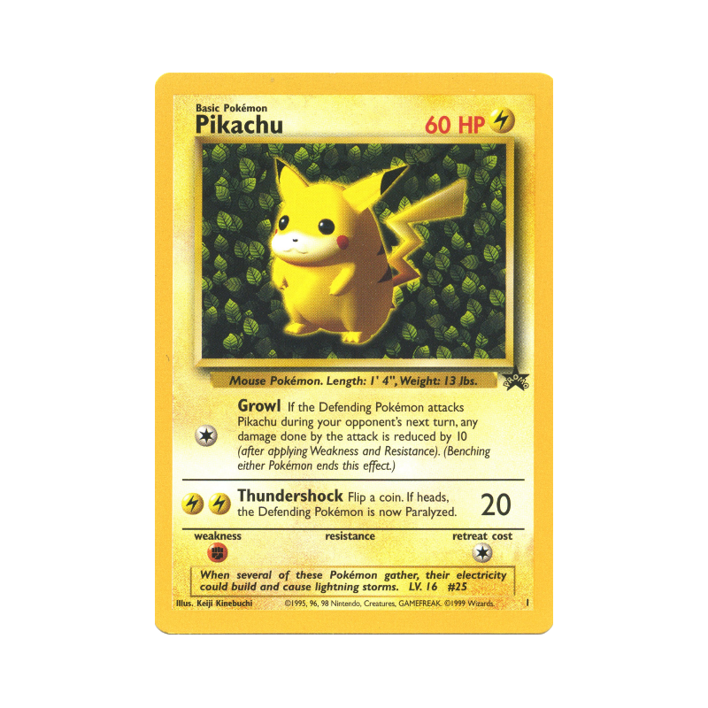 Carte Pokémon Pikachu 1 Promo Wizards