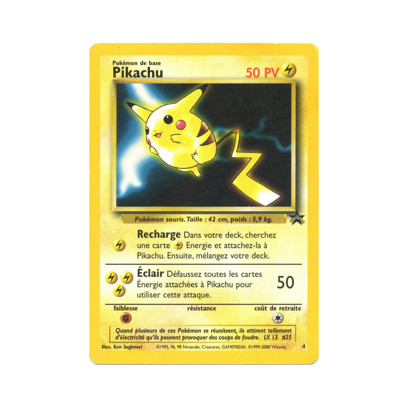 Carte Pokémon Pikachu 4 Promo Wizards