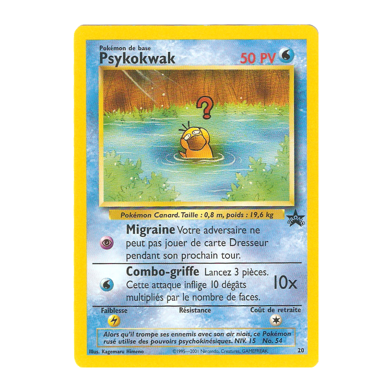 Carte Pokémon Psykokwak 19/1 Promo Wizards
