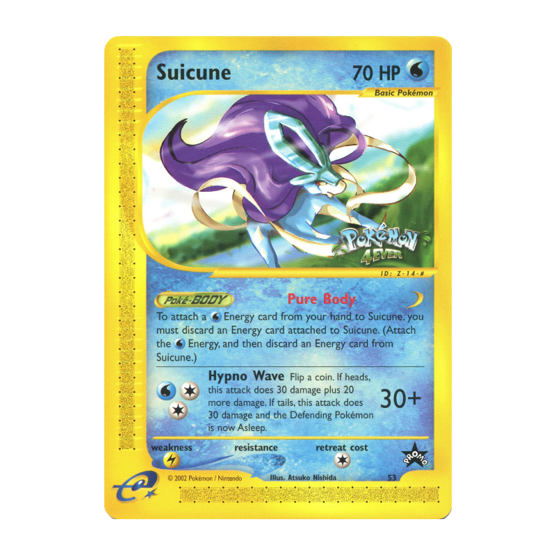 Carte Pokémon Suicune 21/2 Promo Wizards
