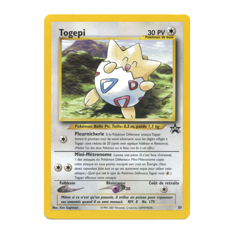 Carte Pokémon Togepi 30 Promo Wizards