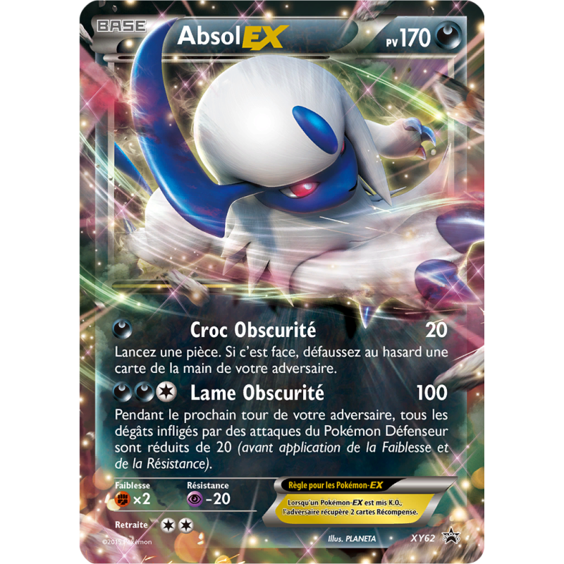 Carte Pokémon Absol-EX XY62 Promo XY
