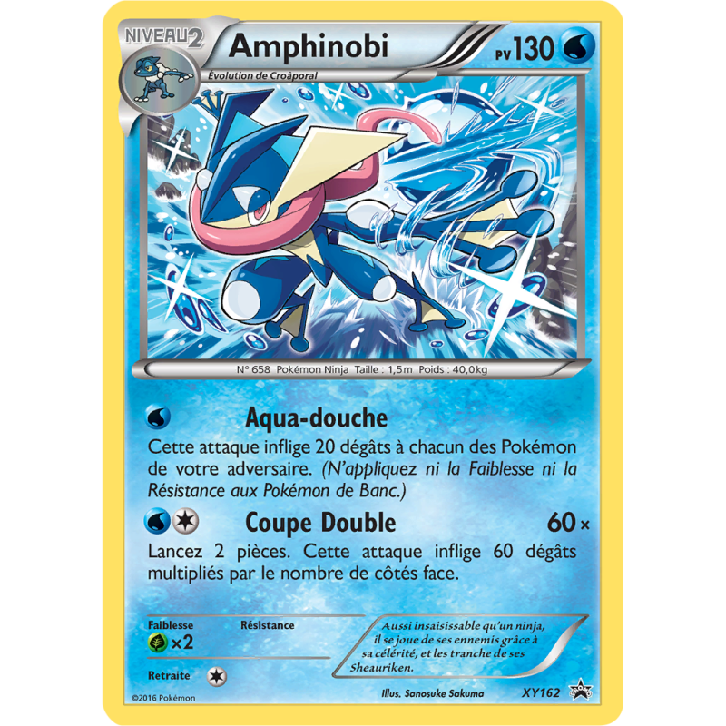 Carte Pokémon Amphinobi XY162 Promo XY