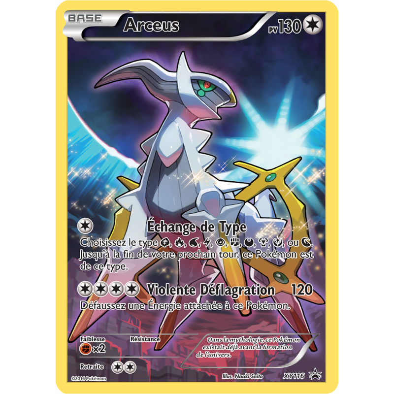 Carte Pokémon Arceus XY116 Promo XY