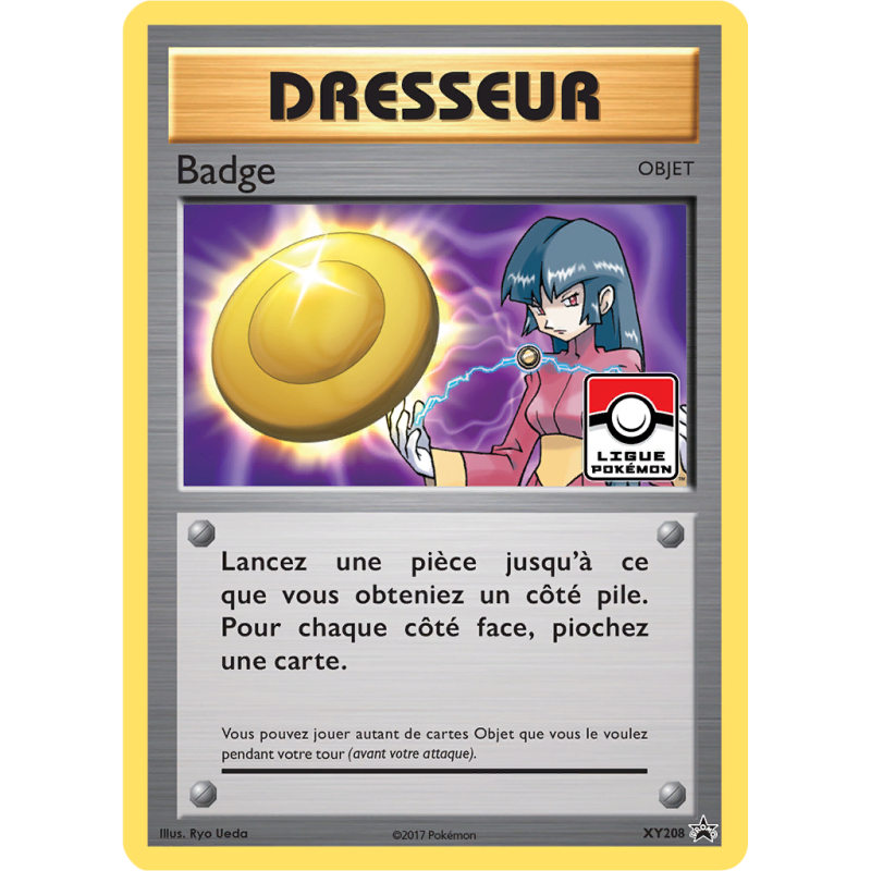 Carte Pokémon Badge XY208 Promo XY