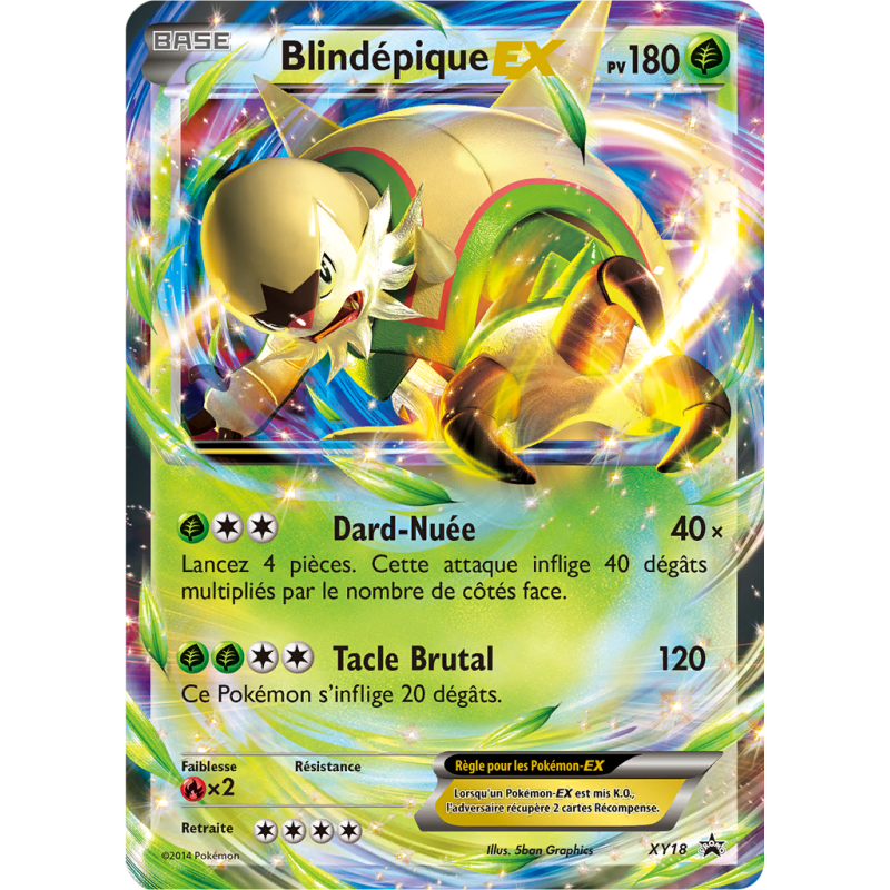 Carte Pokémon Blindépique-EX XY18 Promo XY