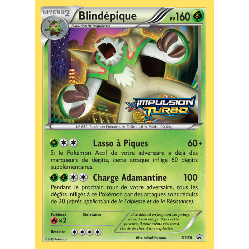 Carte Pokémon Blindépique XY68 Promo XY