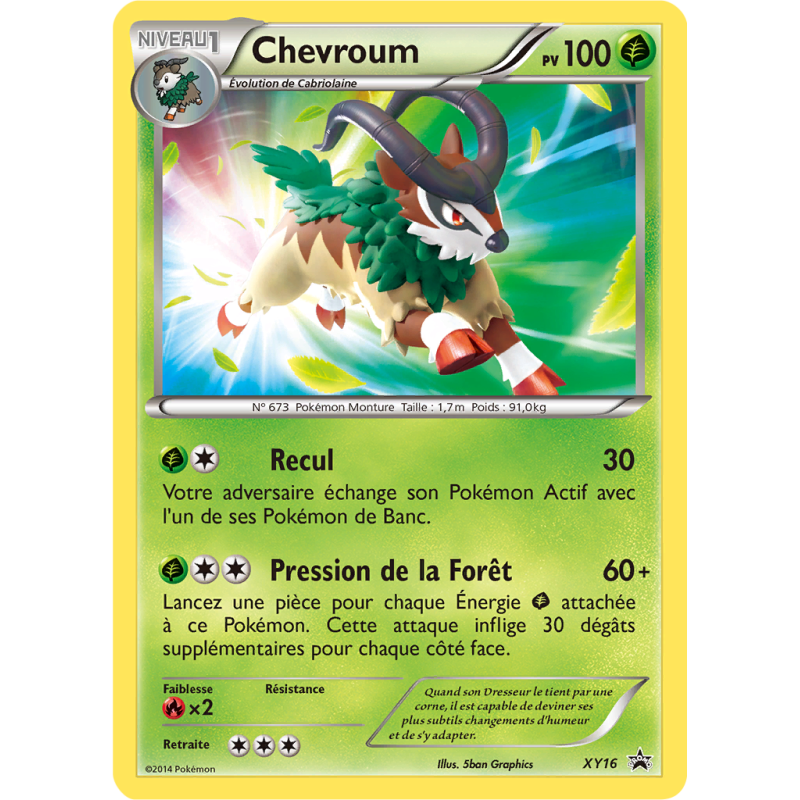 Carte Pokémon Chevroum XY16 Promo XY