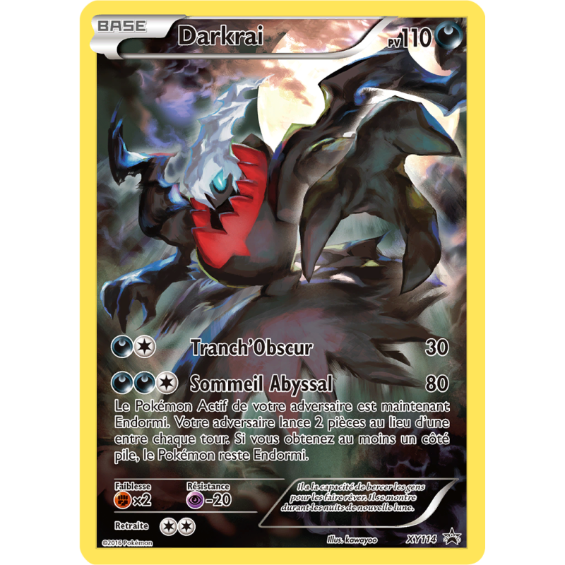 Carte Pokémon Darkrai XY114 Promo XY