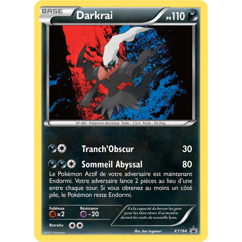 Carte Pokémon Darkrai XY194 Promo XY