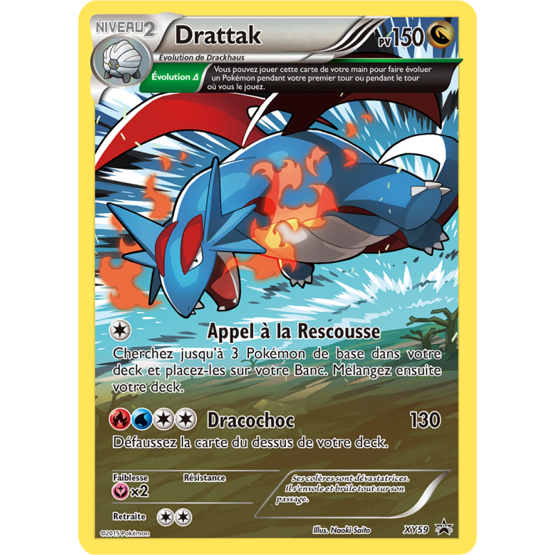 Carte Pokémon Drattak XY59 Promo XY