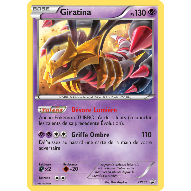 Carte Pokémon Giratina XY184 Promo XY