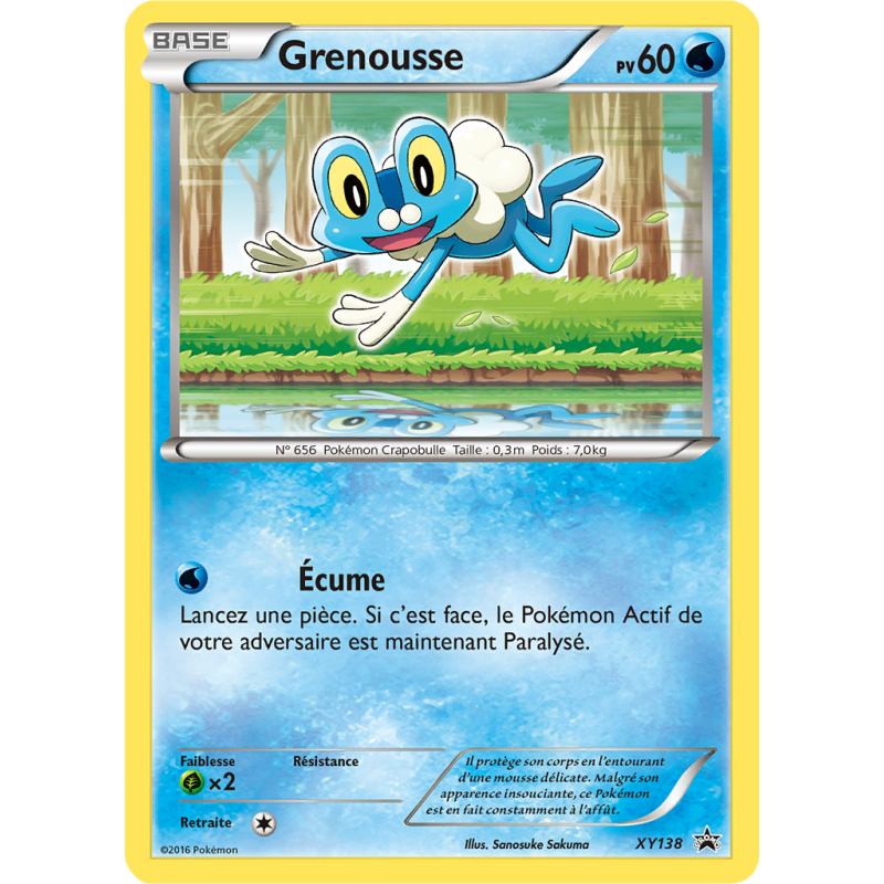 Carte Pokémon Grenousse XY138 Promo XY