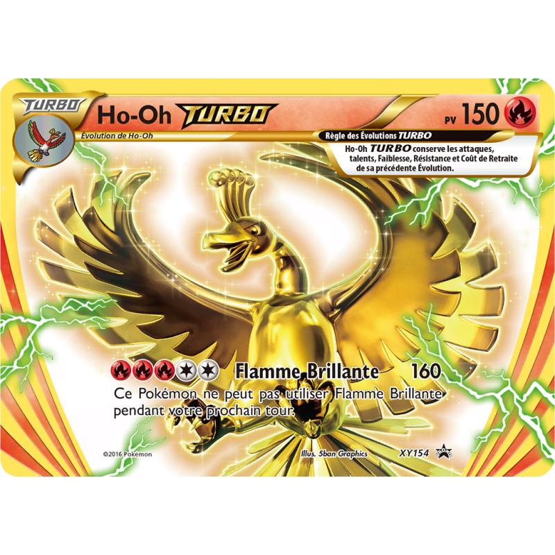 Carte Pokémon Ho-Oh TURBO XY154 Promo XY