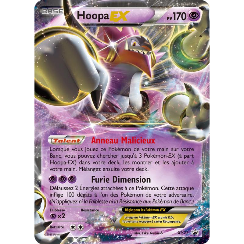 Carte Pokémon Hoopa-EX XY71 Promo XY