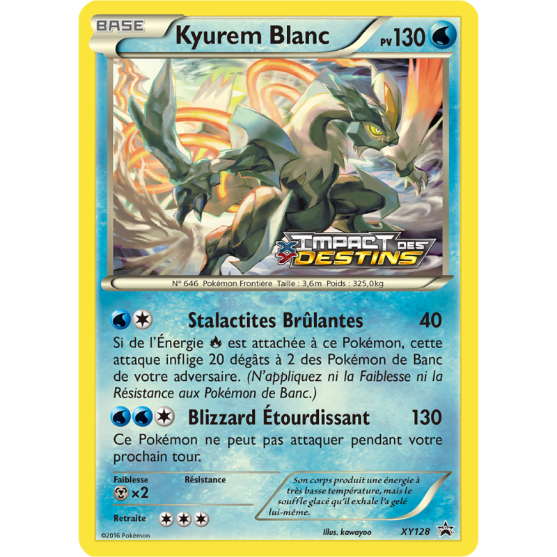 Carte Pokémon Kyurem Blanc XY128 Promo XY