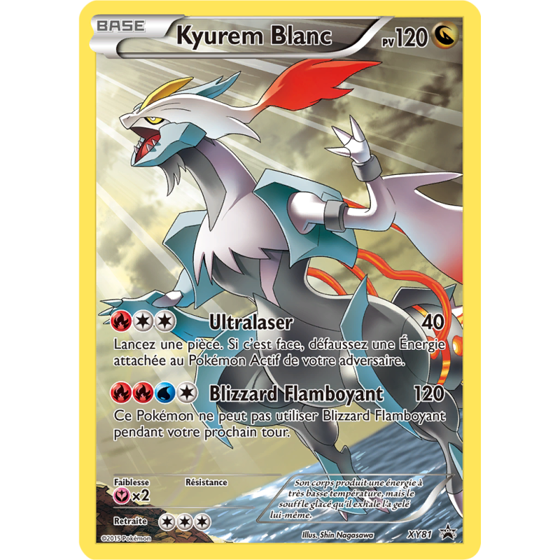 Carte Pokémon Kyurem Blanc XY81 Promo XY