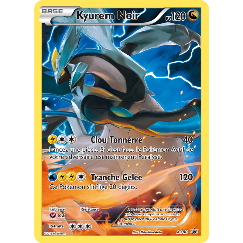 Carte Pokémon Kyurem Noir XY80 Promo XY