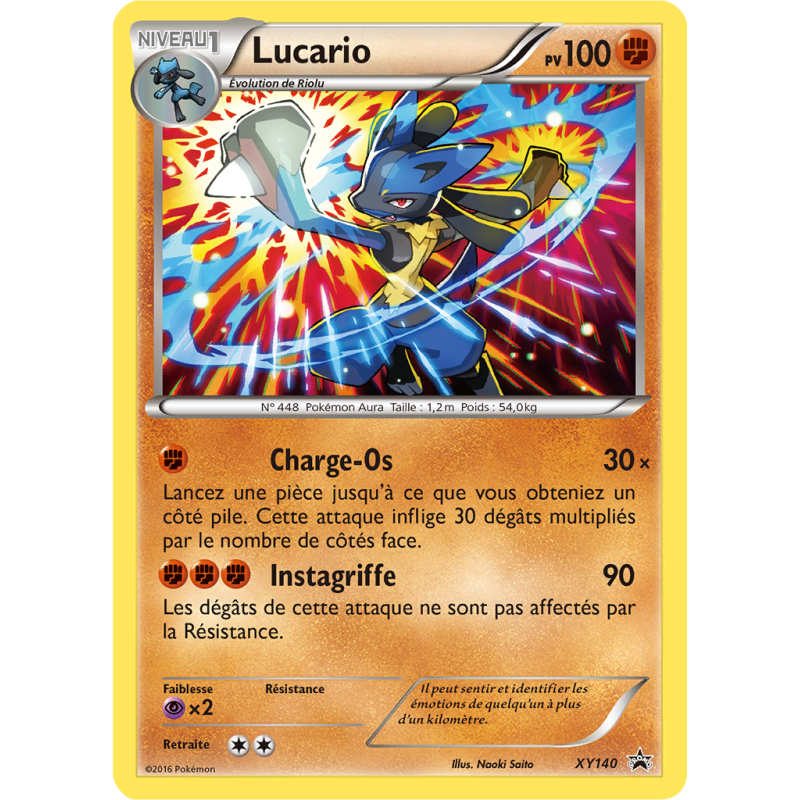 Carte Pokémon Lucario XY140 Promo XY