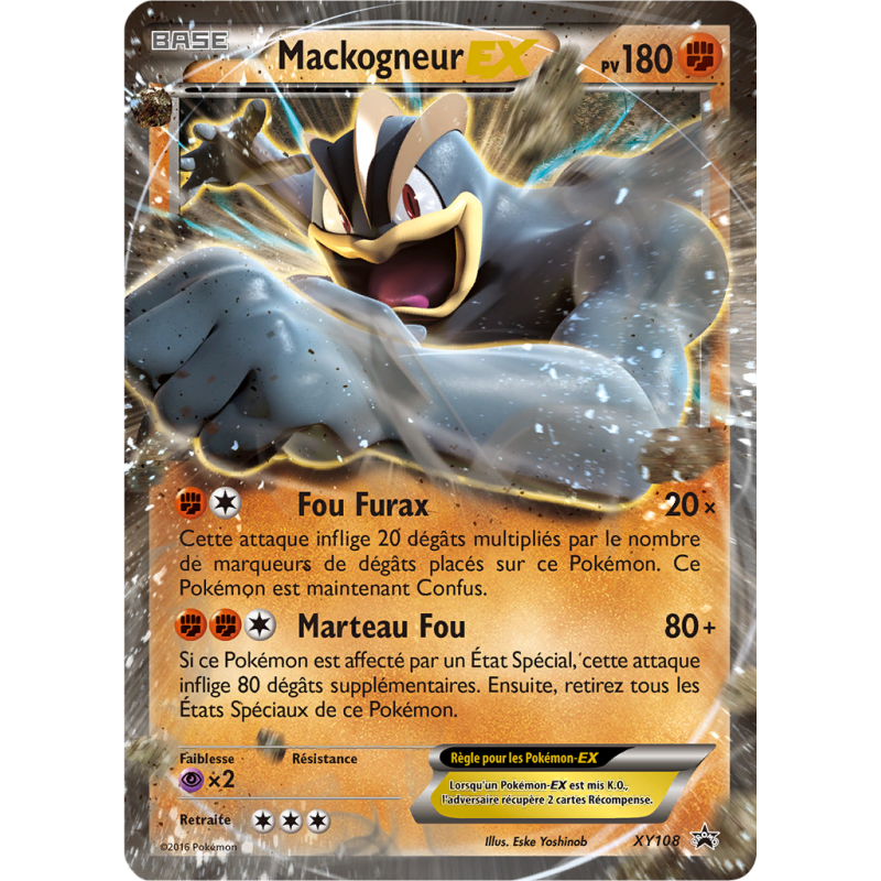Carte Pokémon Mackogneur-EX XY108 Promo XY