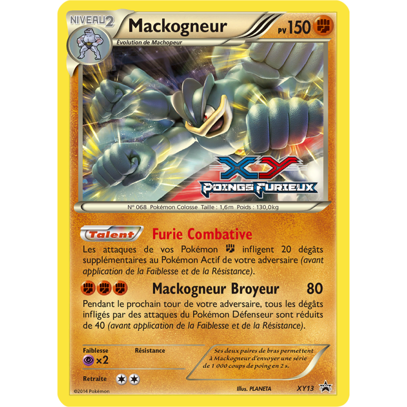 Carte Pokémon Mackogneur XY13 Promo XY