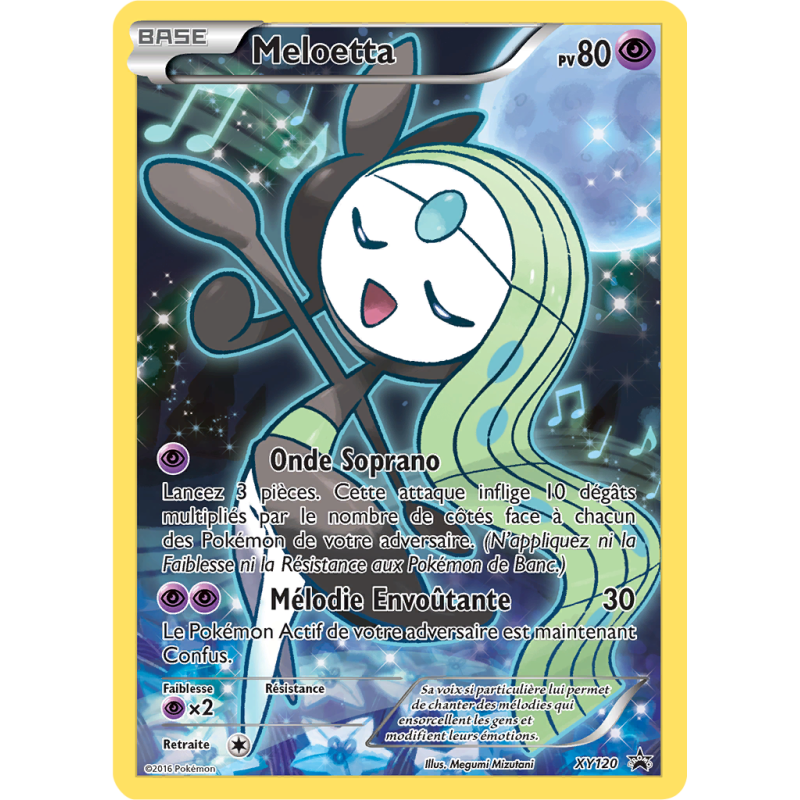 Carte Pokémon Meloetta XY120 Promo XY