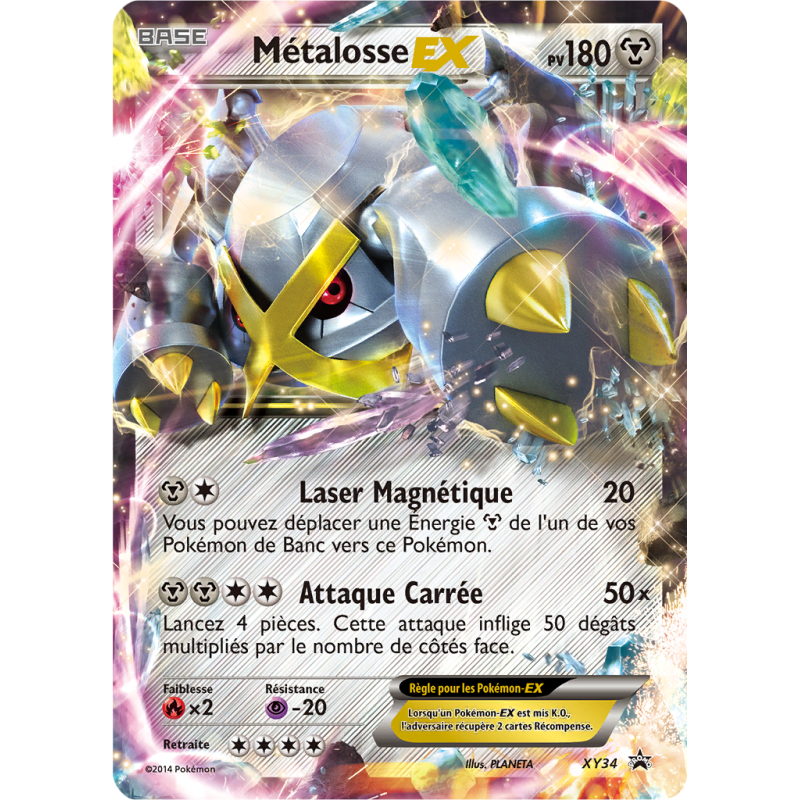 Carte Pokémon Métalosse-EX XY34 Promo XY