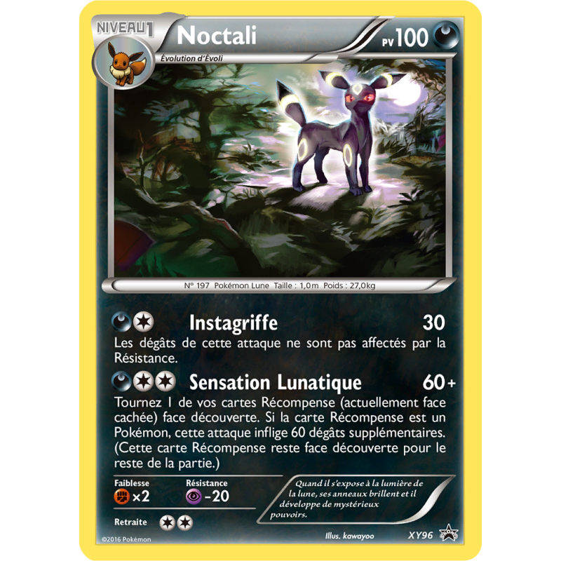 Carte Pokémon Noctali XY96 Promo XY